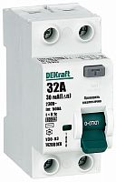 Выключатель дифференциального тока УЗО DeKraft УЗО-03 2п 32А 30мА 6,0кА тип AC  картинка